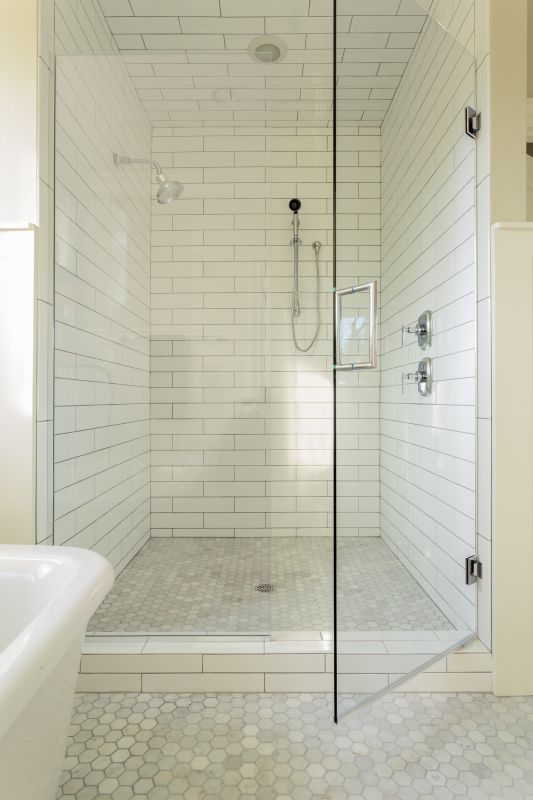 Tile-Accented Shower Space