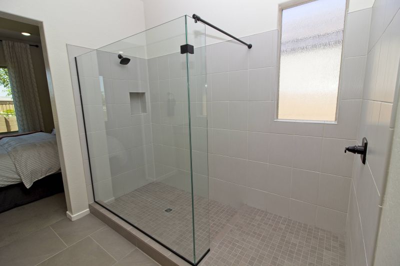 Finished Shower with Modern Design